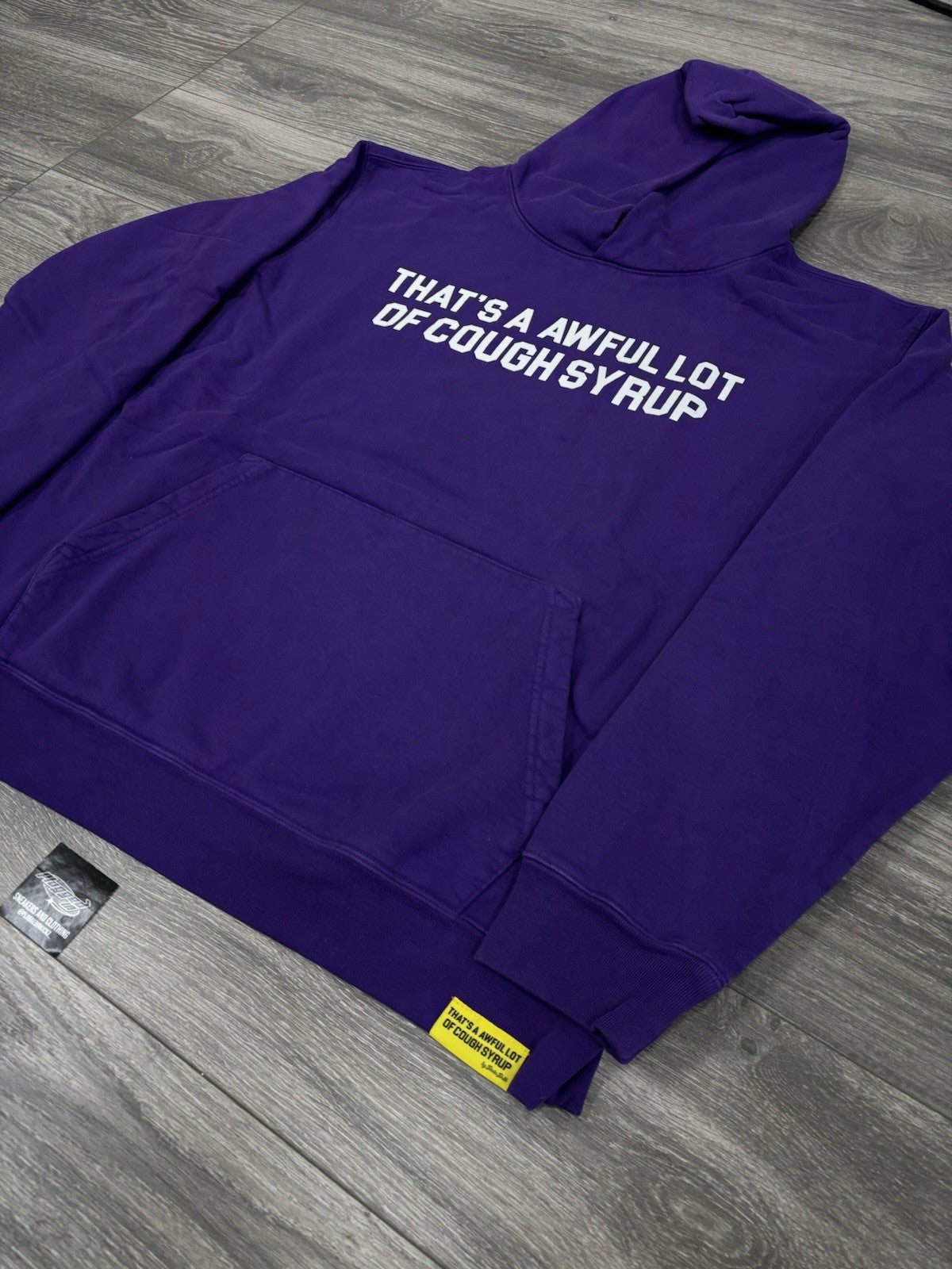 Size S - Awful Lot Of Cough Syrup Hoodie ‘ Purple ‘ | BRAND NEW!
