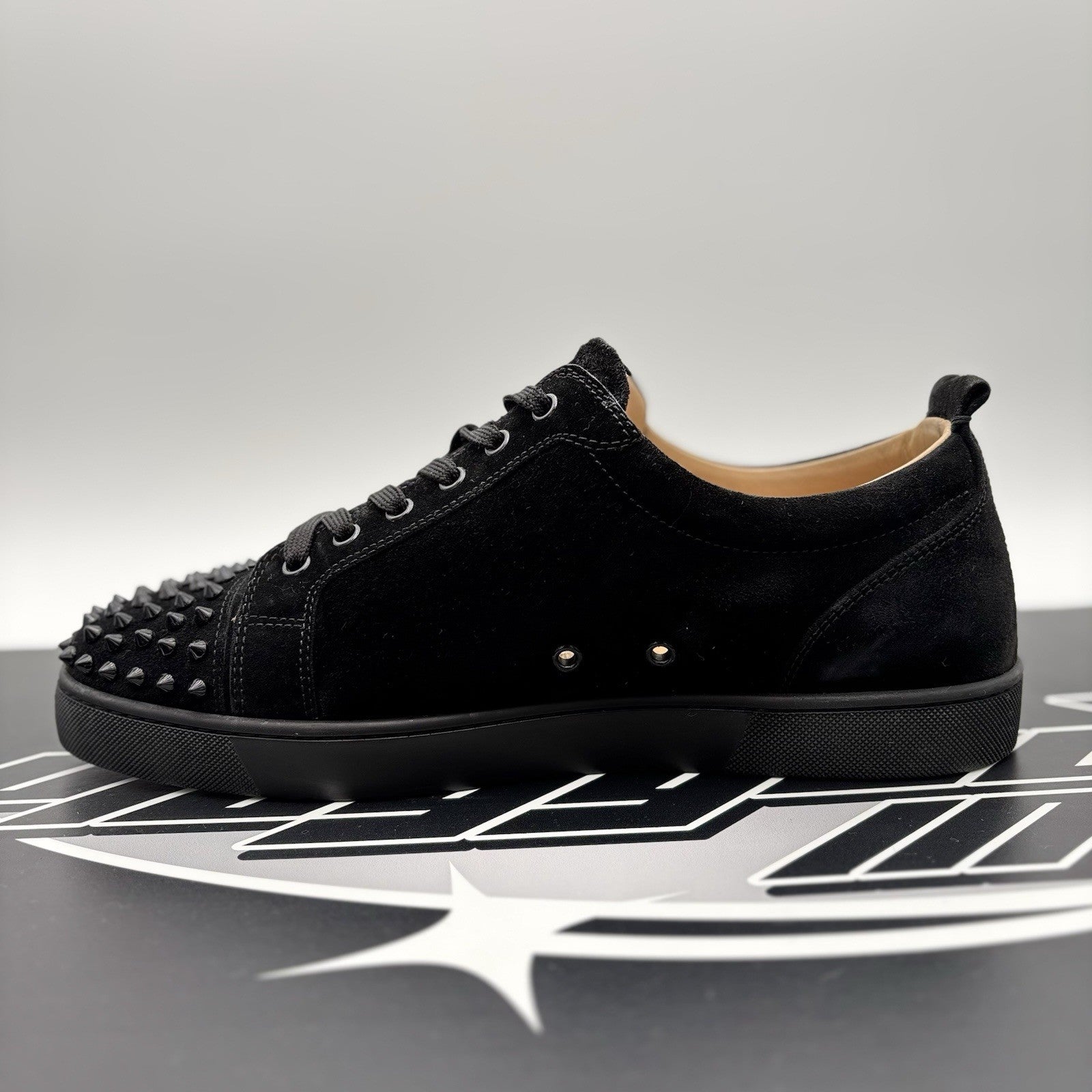 Size 46 (13 US) Christian Louboutin Low Spiked  ' Black ' | GREAT!