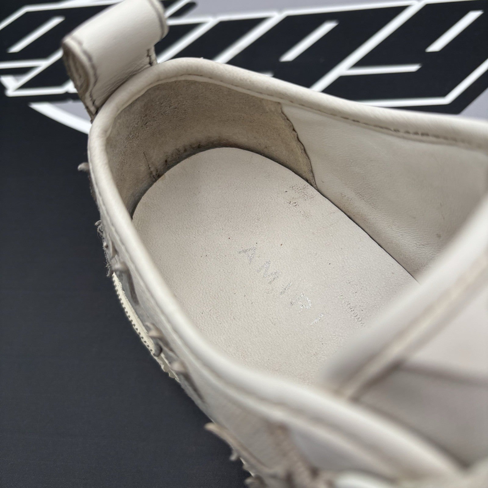 Size 36 (5.5W US) - Amiri Stars Court Low  ' Beige, Grey ' | GOOD COND!