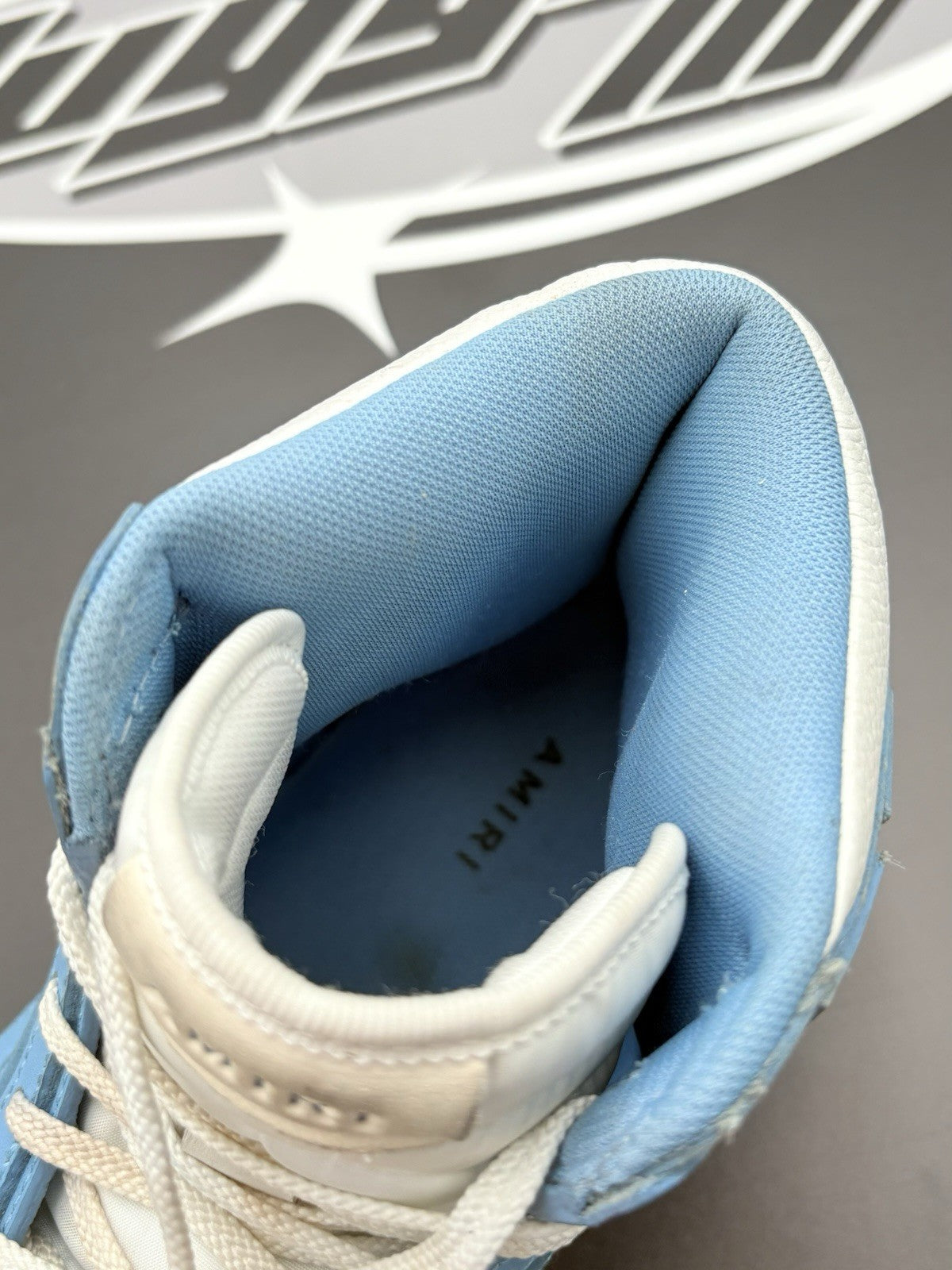 Size 44 (11 US) - Amiri Skel High Top ' Powder Blue White ' | GREAT CONDITION!
