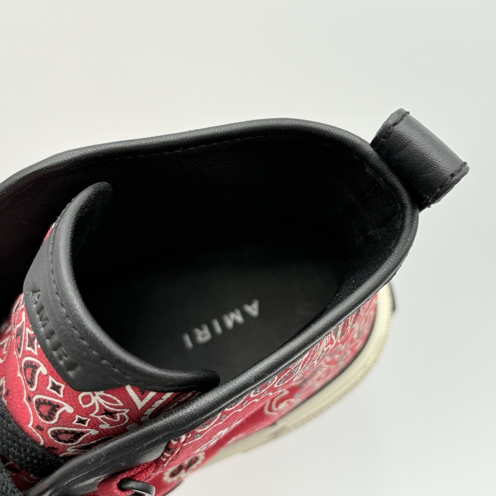 Size 44 (11 US) Amiri Bandana Canvas High-Top Sneaker ' Red ' | GREAT CONDITION!