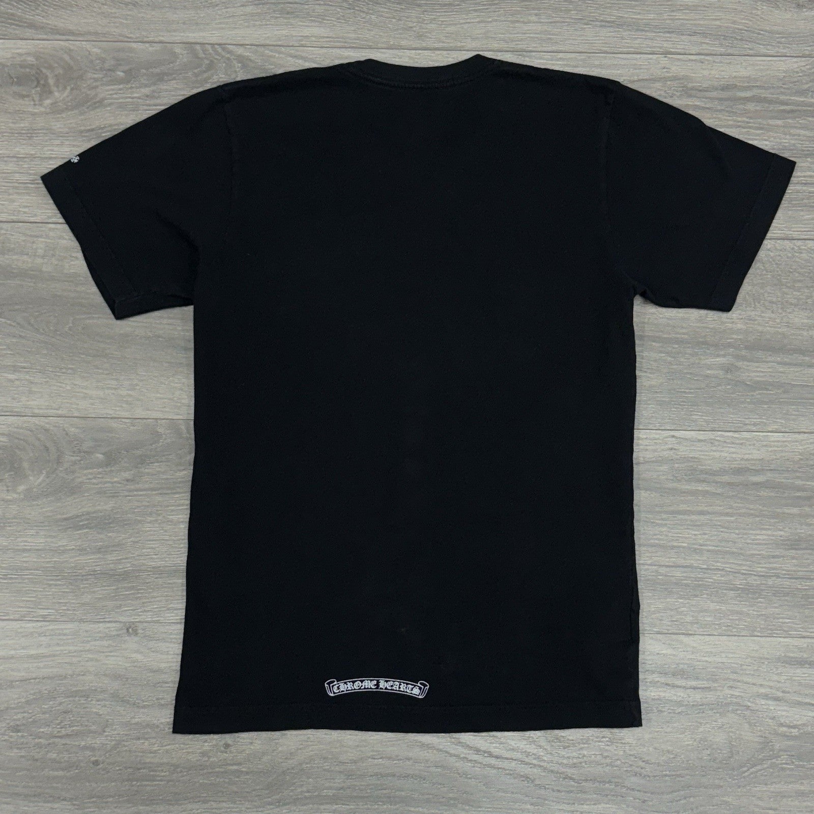 Size Small - Chrome Hearts Collar Print T-Shirt ' Black White ' | GOOD CONDITION