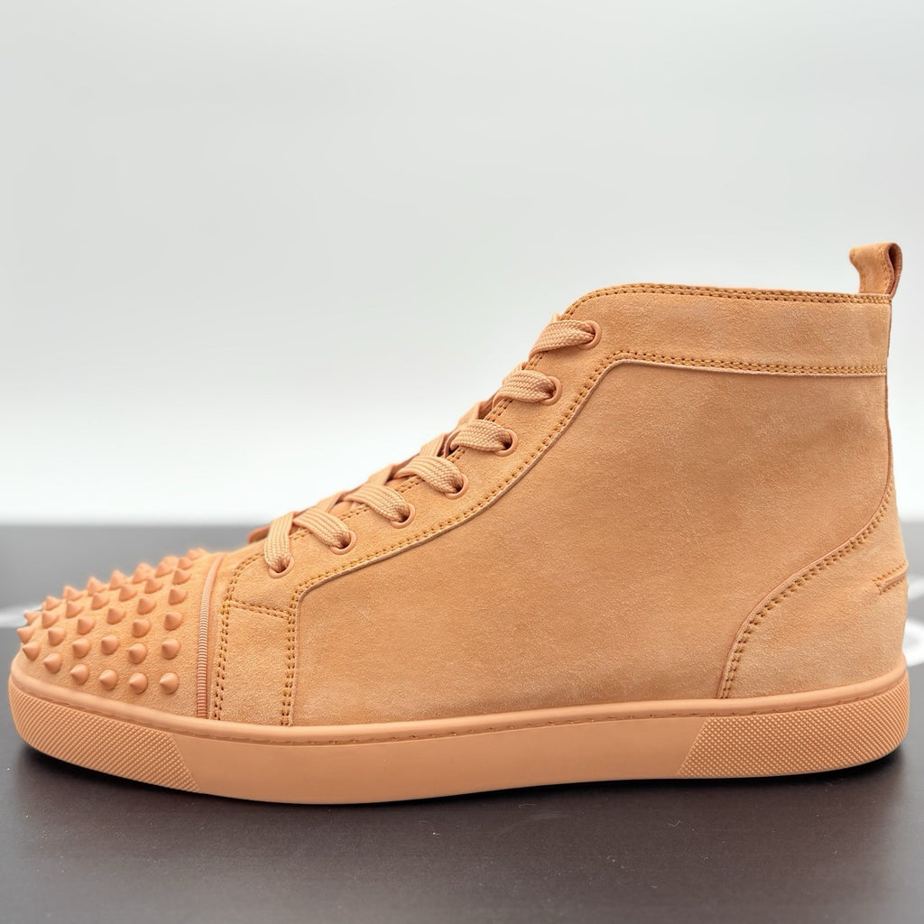 Size 45.5 (12.5 US) - Christian Louboutin Spikes ' Peach Orange ' | BRAND NEW!