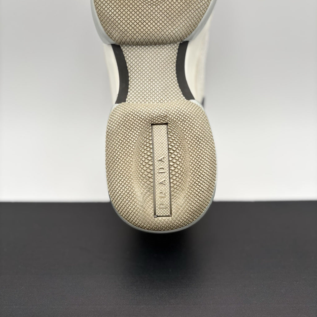 Size 6.5 UK (7.5 US) Prada Cloudbust Mesh ' White, Grey ' | GOOD CONDITION!