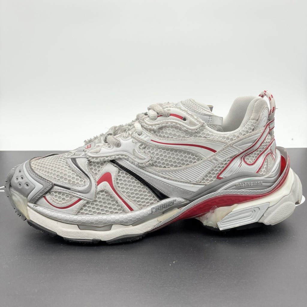 Size 44 (11 US) - Balenciaga Runner 2.0 ' White Grey Red ' | GREAT CONDITION!