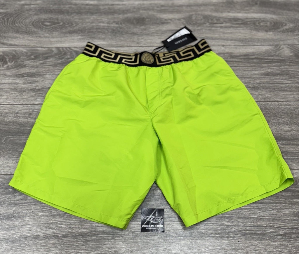 Size 4 - Versace Greca Border Boardshorts ' Green ' | NEW!
