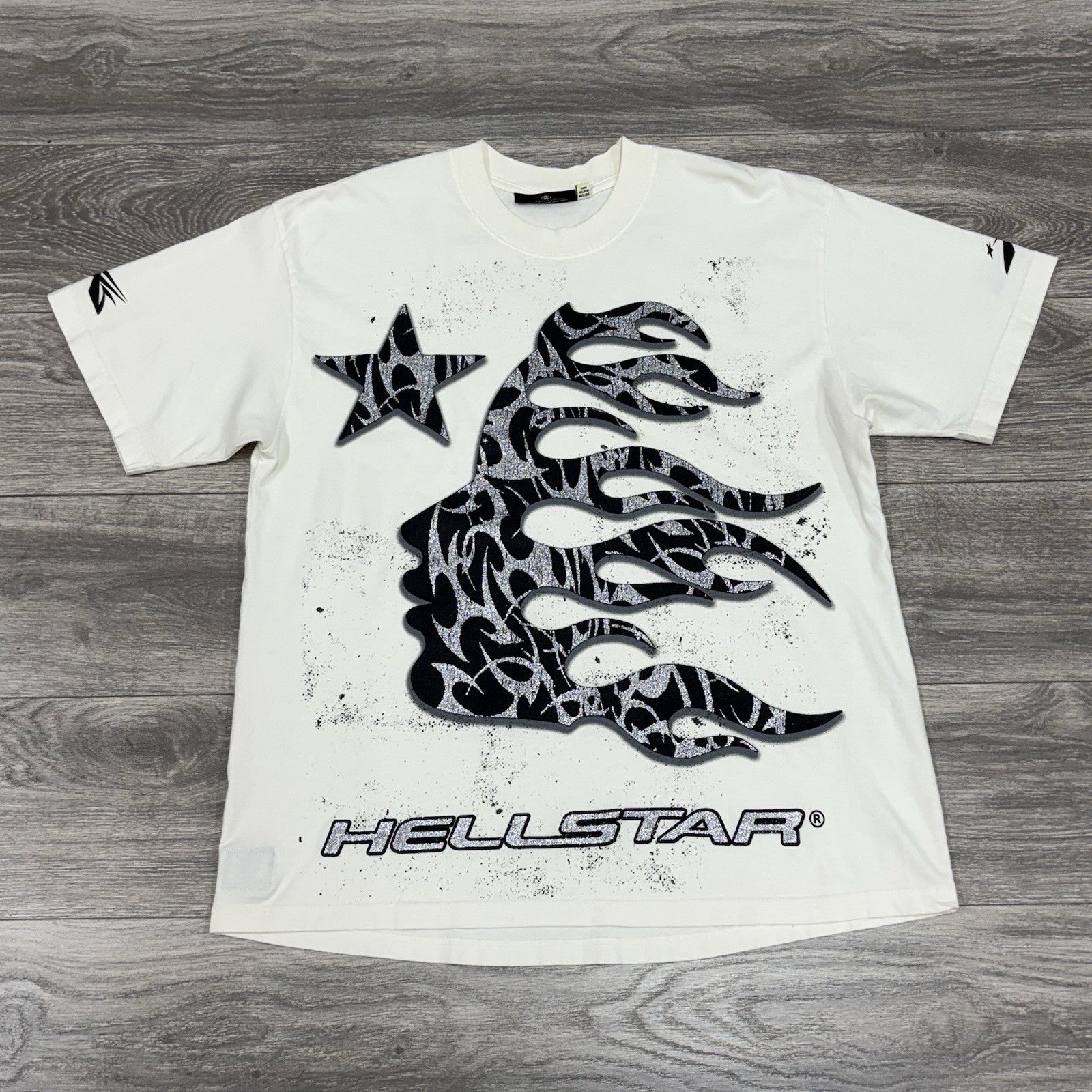 Size Large - Hellstar Glitter P2P T-Shirt ' Black ' | NEW!