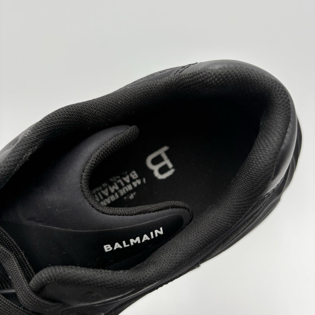 Size 42 (9 US) - Balmain Run Row Sneaker ' Black ' | SUPER CLEAN!
