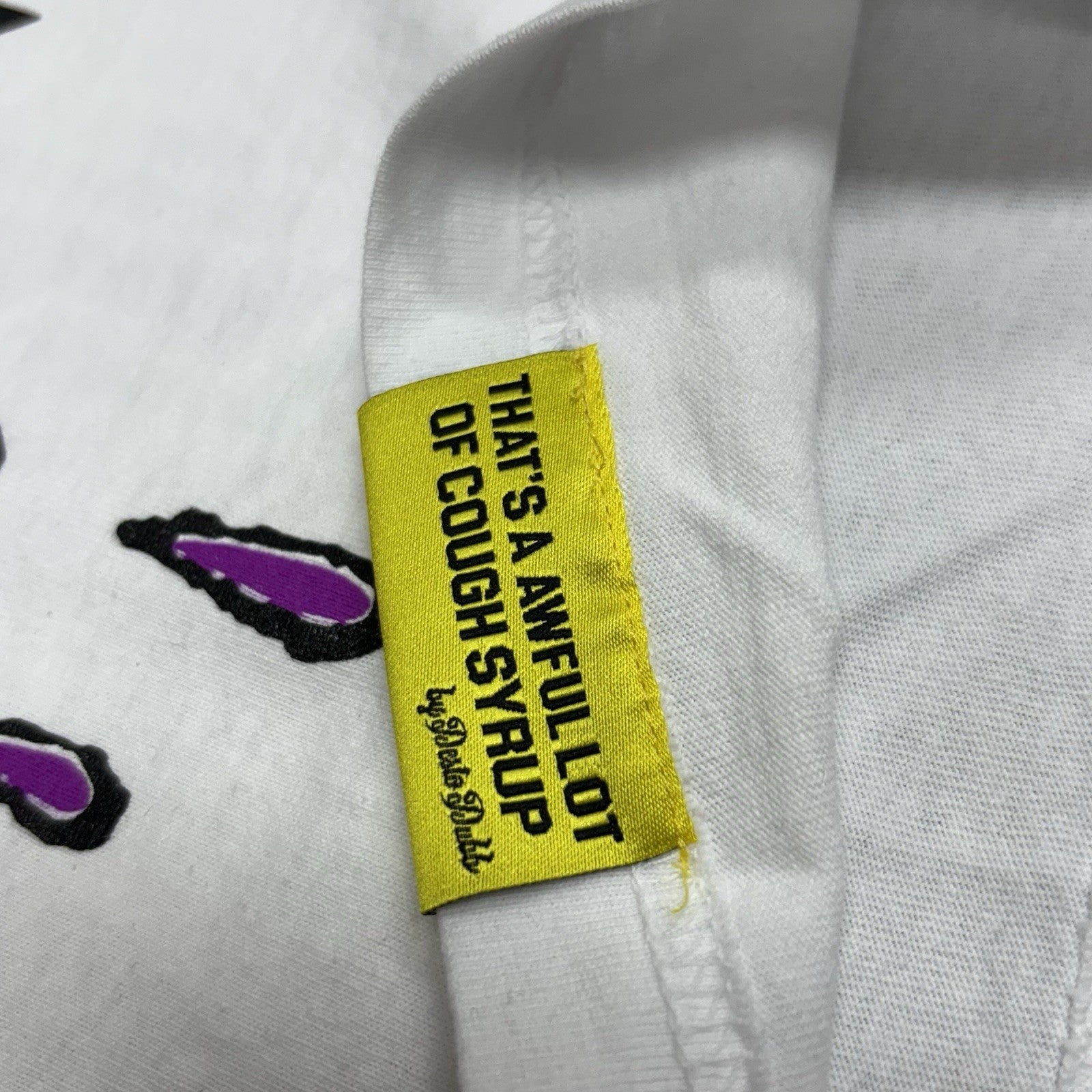 Size S - That’s A Awful Lot Of Cough Syrup X Persona T -Shirt ' White ' | NEW!
