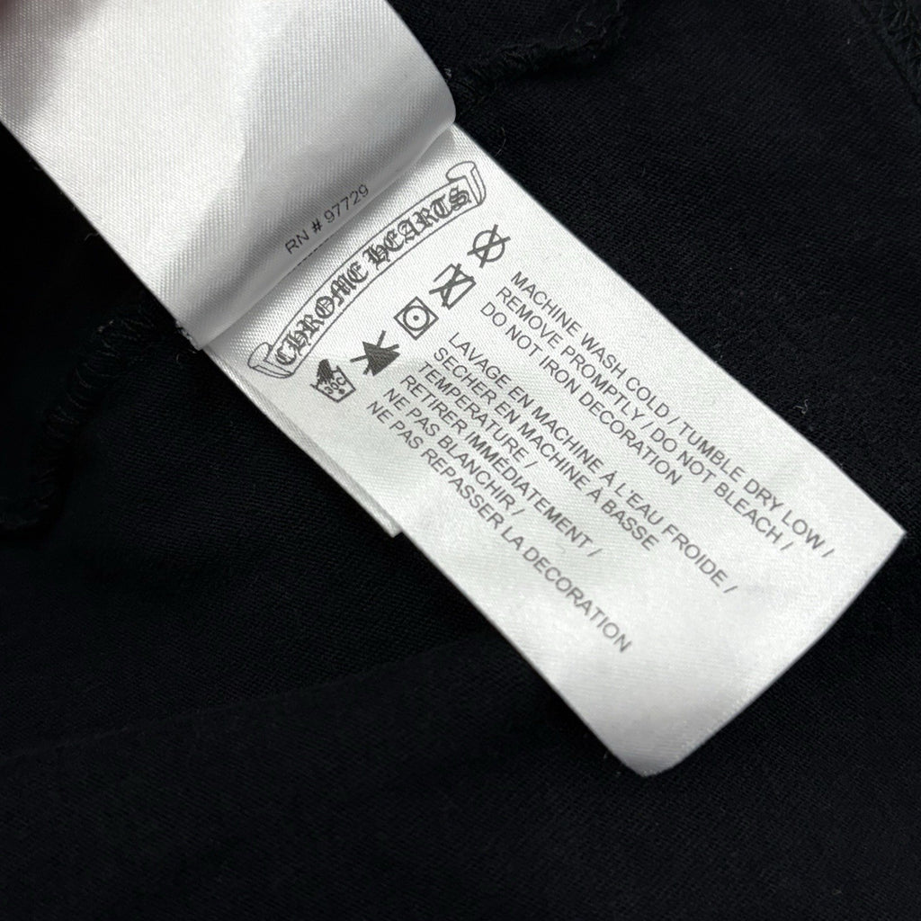 Size XL - Chrome Hearts Scroll Logo T- Shirt ' Black ' | EXCELLENT!