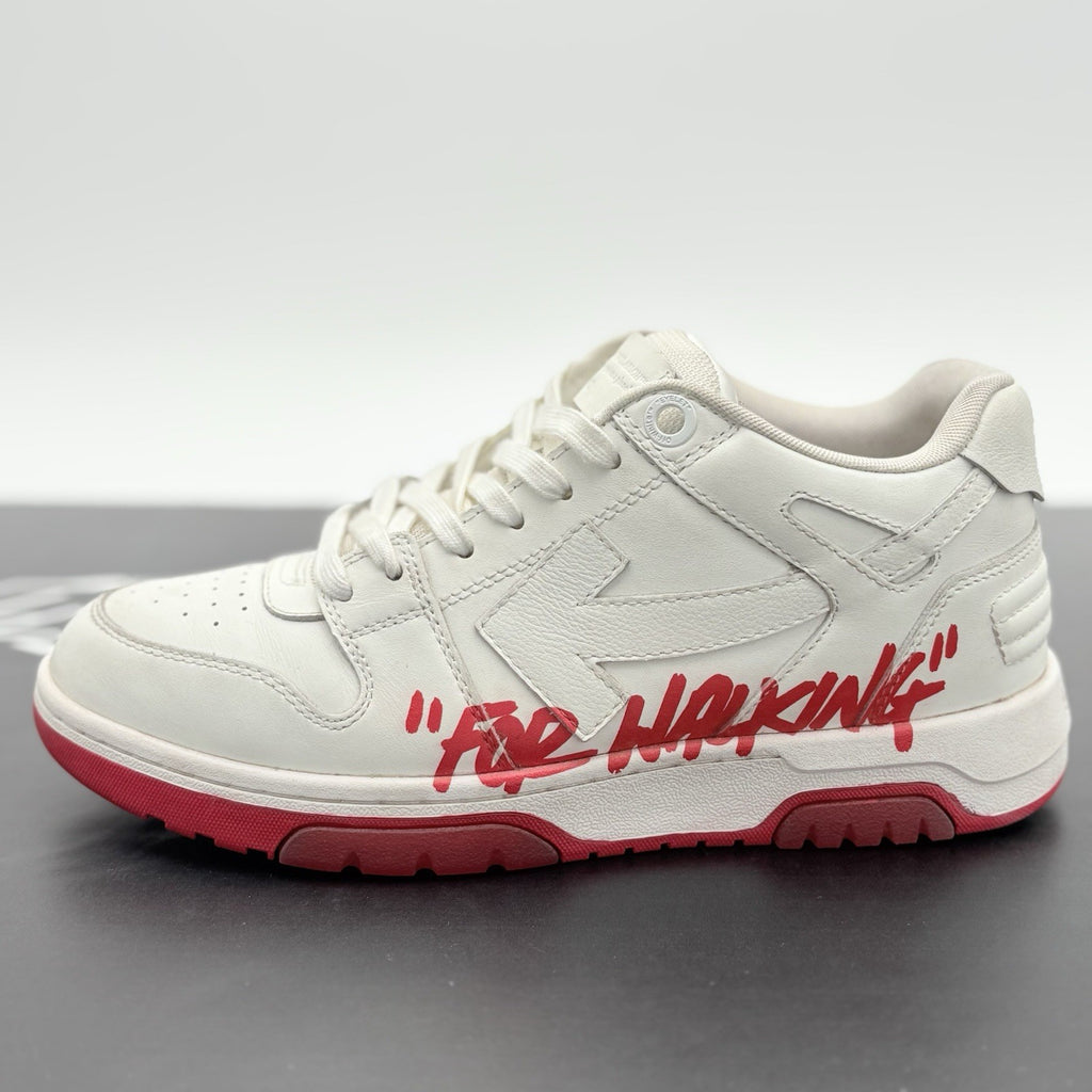 Size 40 (7 US) Off-White Out of Office “For Walking” ' White Red ' | GREAT COND!