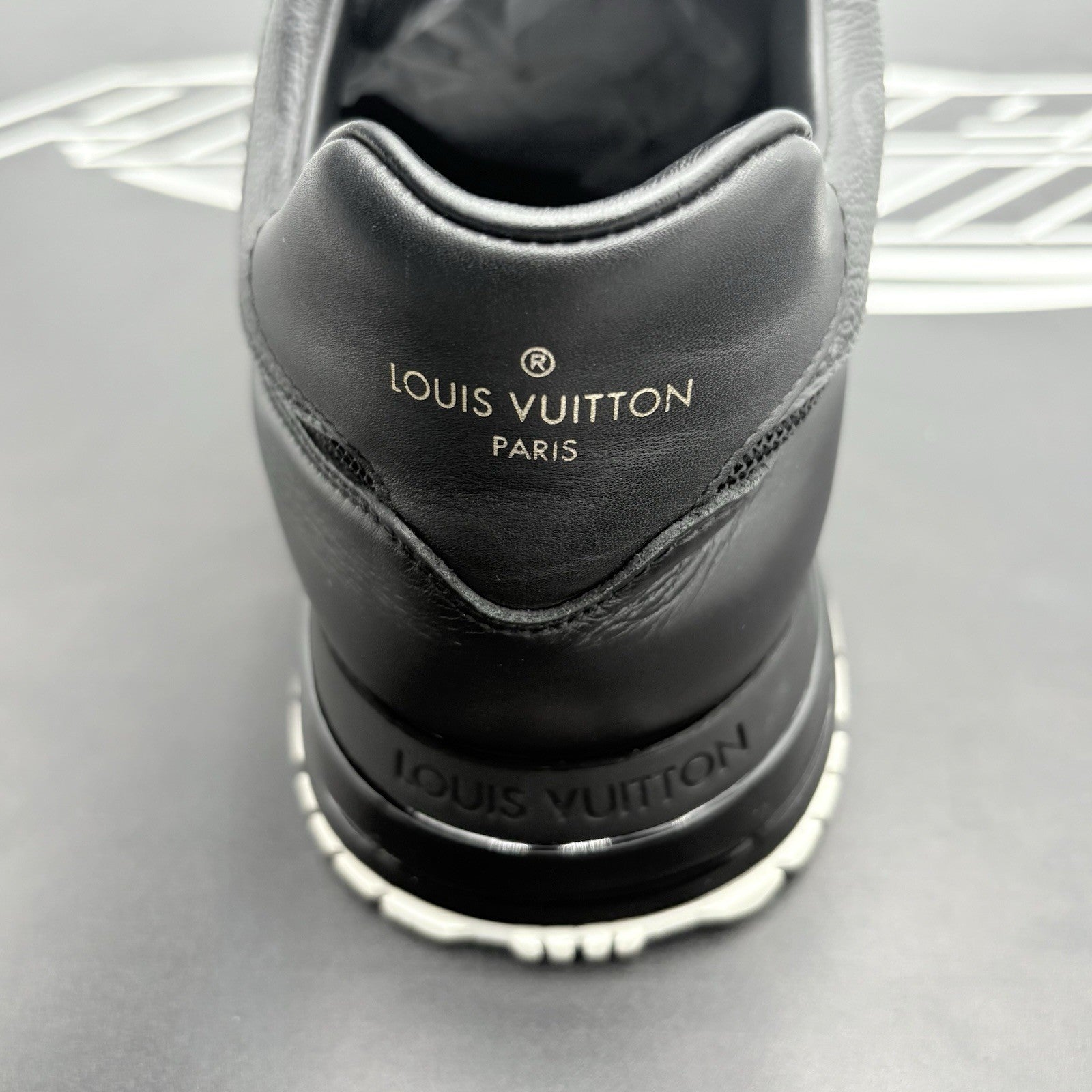 Size 9.5 LV (10.5-11 US) Louis Vuitton Run Away ' Black White ' | GOOD CONDITION