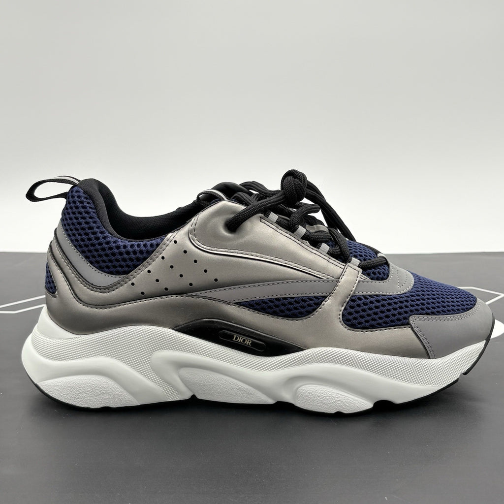 Size 43 (10 US) - Dior B22 Reflective Sneaker ' Silver Blue ' | NEW!