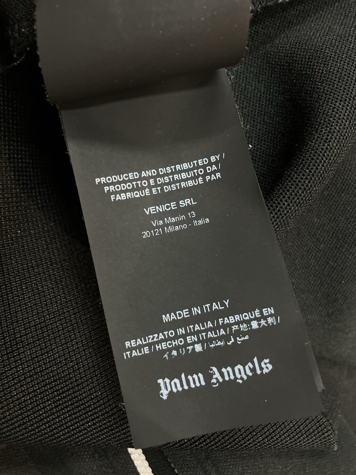 Size L - Palm Angels Classic Track Jacket ' Black White '