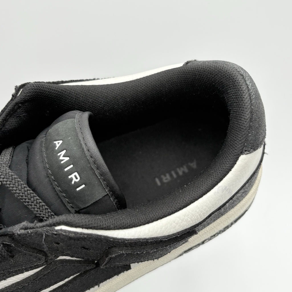 Size 46 (13 US) Amiri Skel Low Top Shimmer Sneaker ' Black '