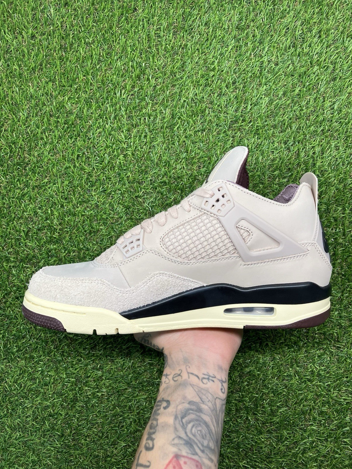 Size 9.5 - Nike Air Jordan 4 Retro x A Ma Maniere ' Fossil Stone ' | BRAND NEW!