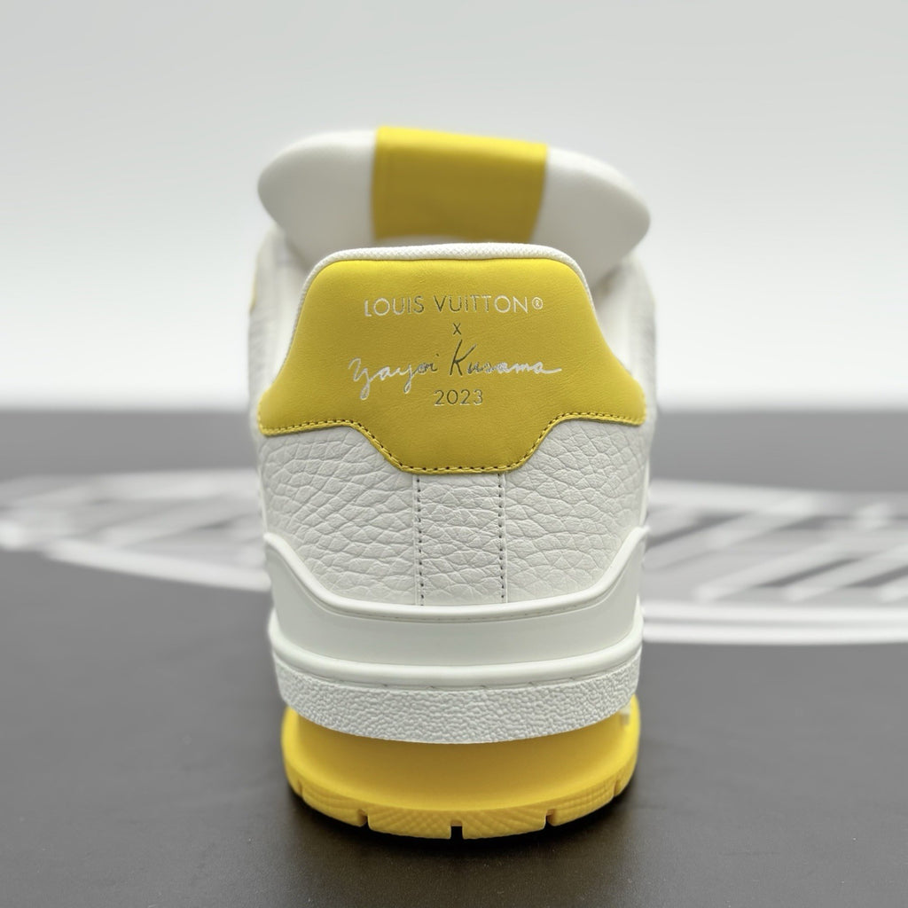 Size 6 LV (7-7.5 US) Louis Vuitton x Yayoi Kusama ' White Yellow ' | BRAND NEW!