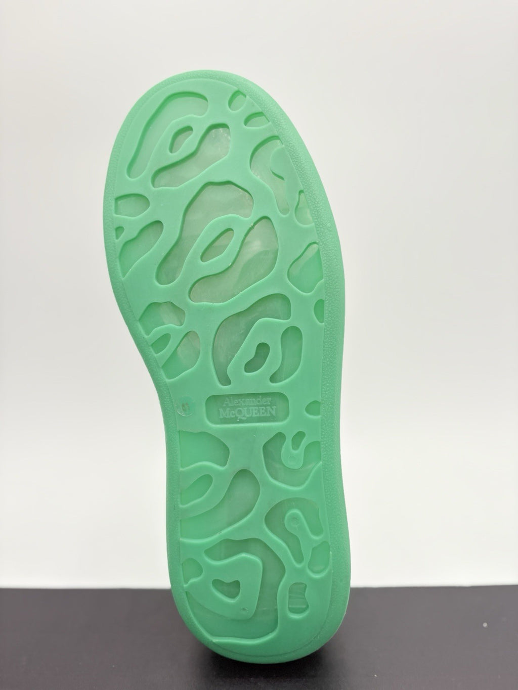 Size 41 (8 US) Alexander McQueen Oversized ' White Green Sole ' | SUPER CLEAN!