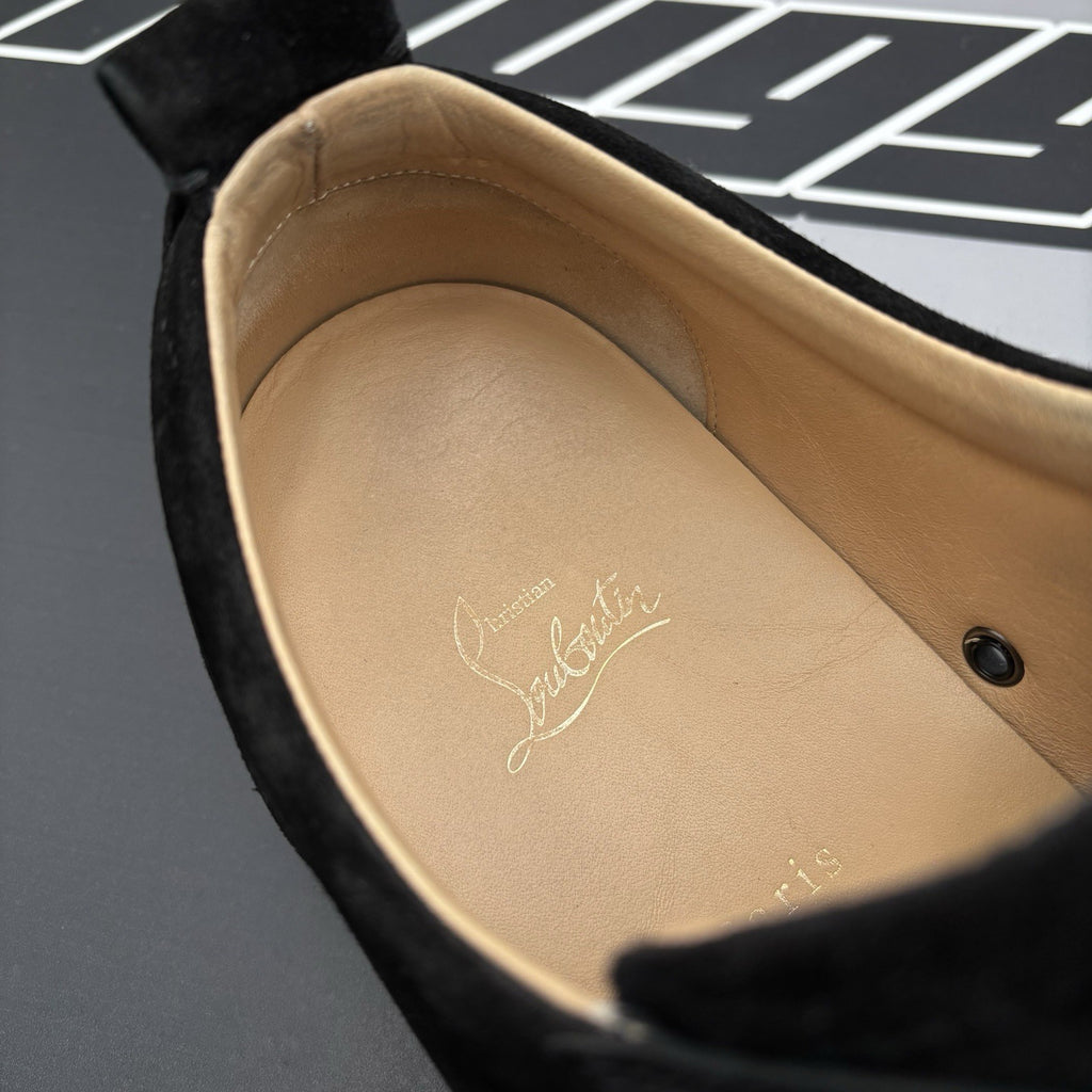 Size 46 (13 US) Christian Louboutin Low Spiked  ' Black ' | GREAT!