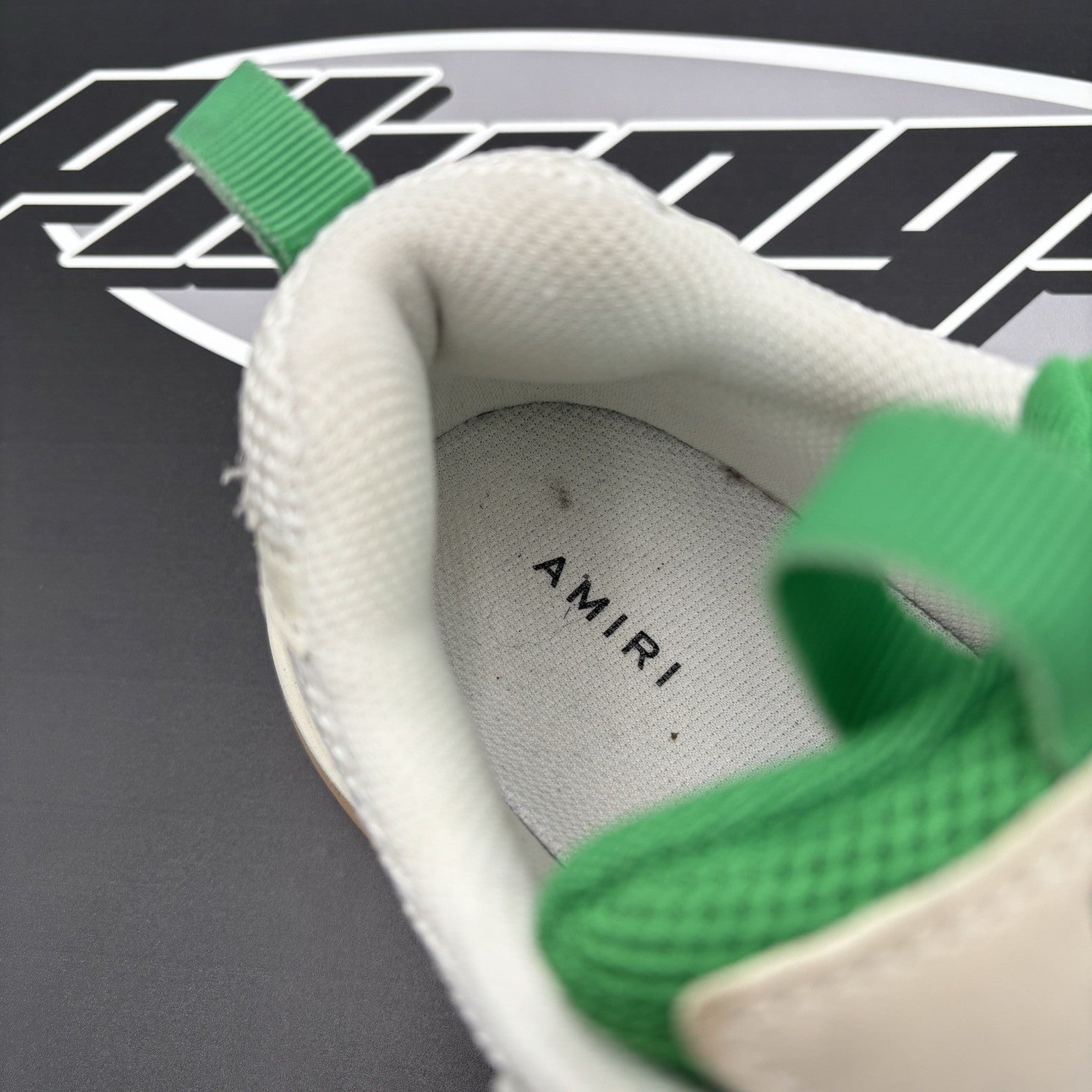 Size 43 (10 US) - Amiri Bone Runner ' Tennis Green ' | EXCELLENT!