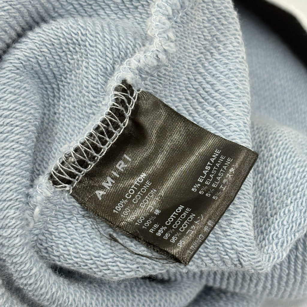 Size L - Amiri Filigree Embroidered Hoodie ' Blue ' | GREAT CONDITION!