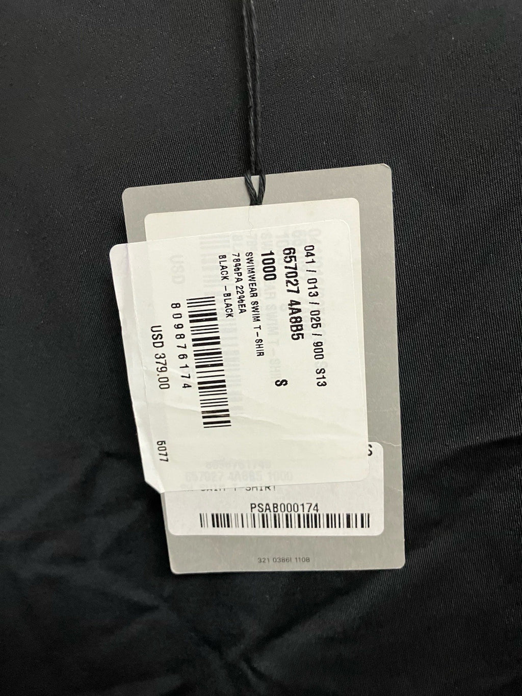 Size Small - Balenciaga Lycra Large Fit Swim Shirt ' Black ' | BRAND NEW!