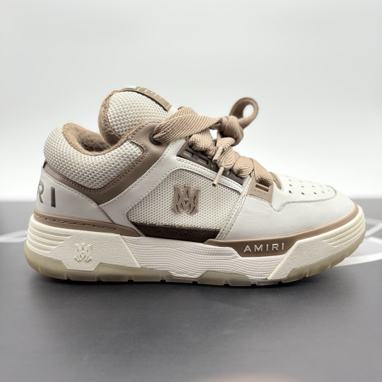 Size 44 (11 US) Amiri MA-1 ' White Brown ' | GOOD CONDITION!