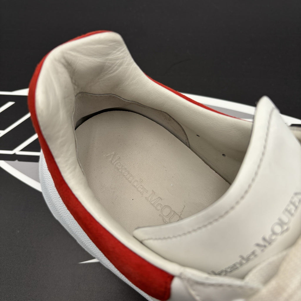 Size 45 (12 US) - Alexander McQueen Court Trainer ‘ White/Red ‘  | GOOD COND!