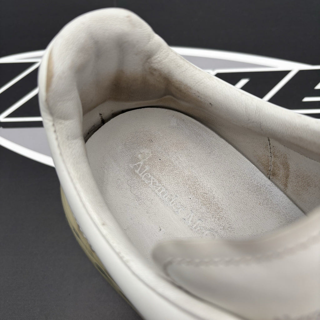 Size 45 EU (12 US) - Alexander McQueen ‘ White Clear Sole ‘