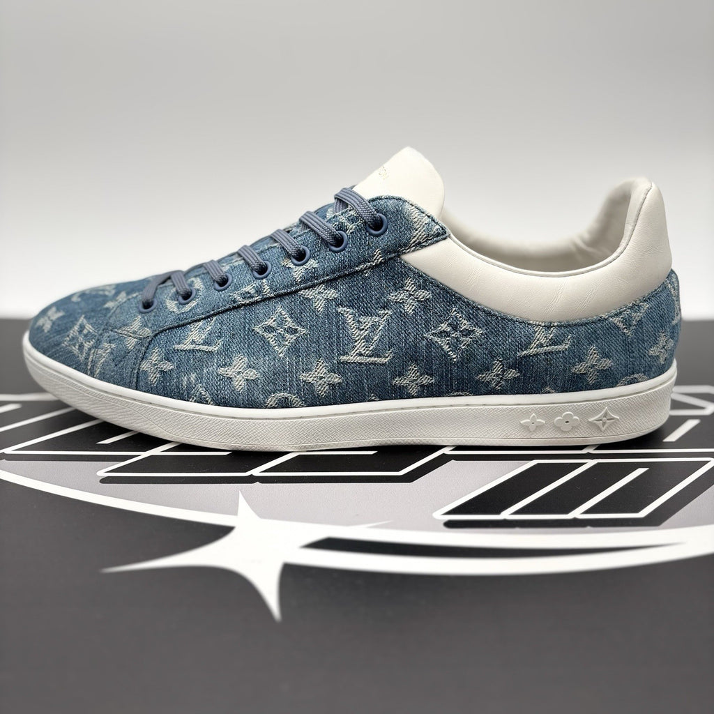 Size 11 LV (12-12.5 US) - Louis Vuitton Luxembourg ‘ Denim Monogram ‘ | GOOD!