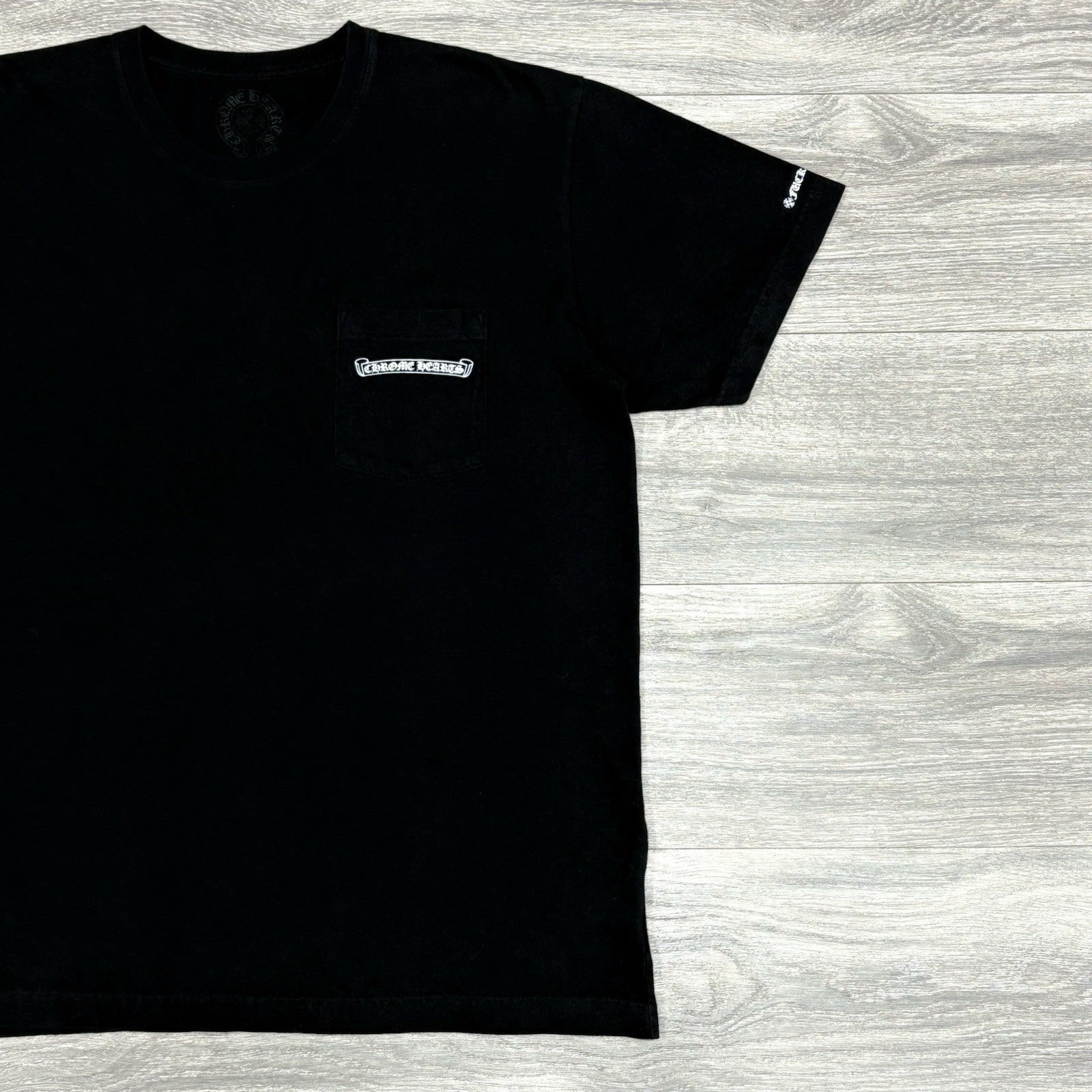 Size XL - Chrome Hearts Scroll Logo T- Shirt ' Black ' | EXCELLENT!