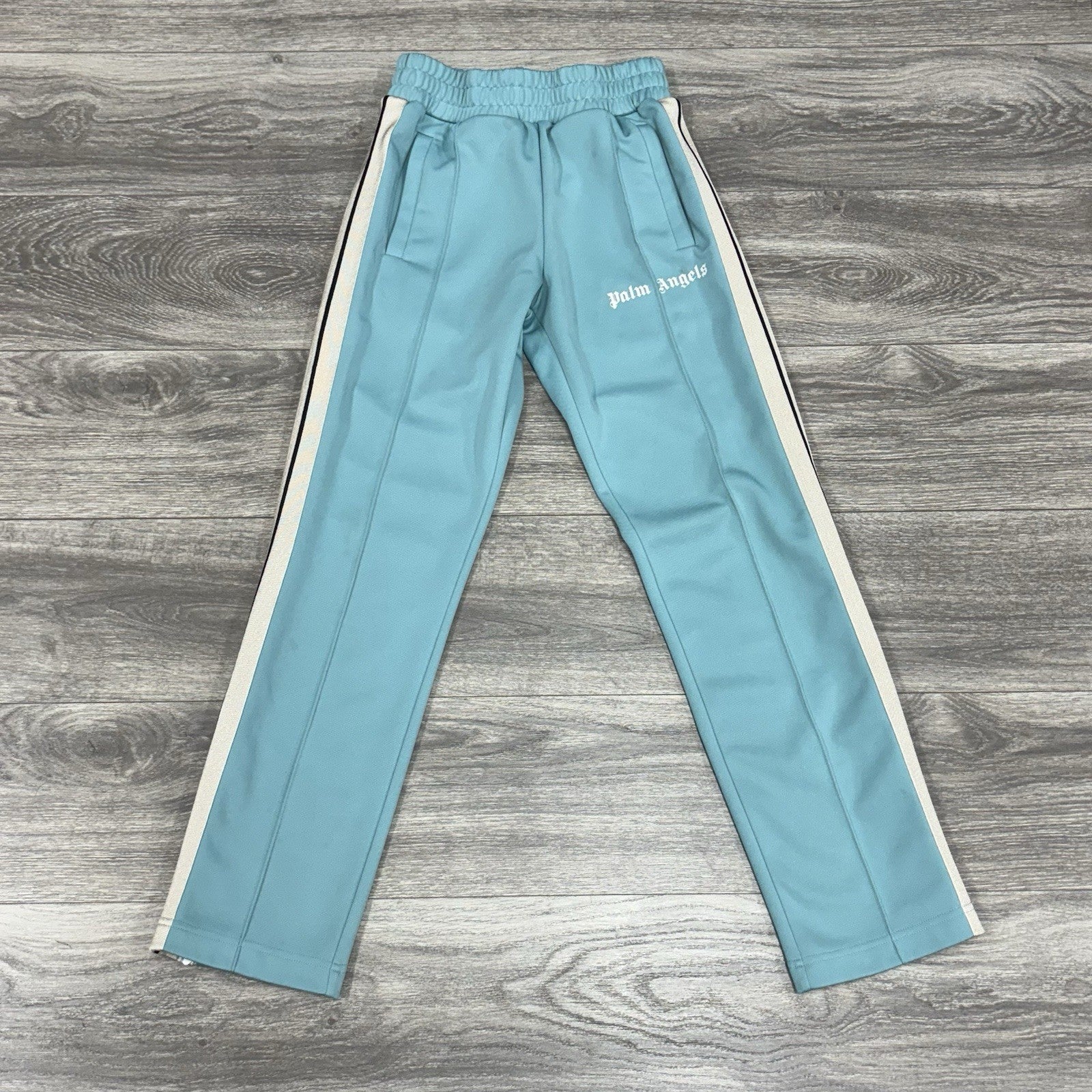 Size Small - Palm Angels Classic Track Pants ' Light Blue Off White '