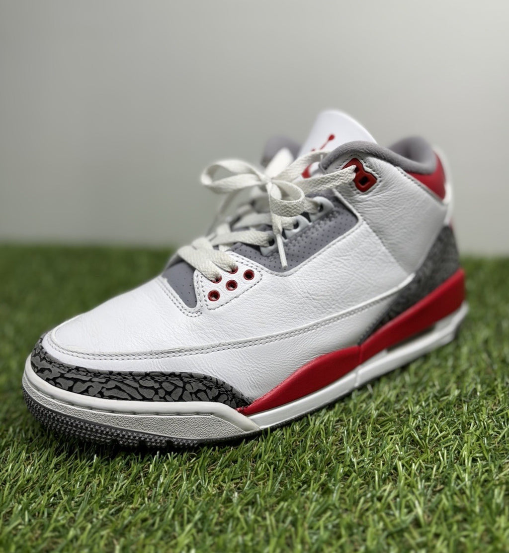 Size 8 - Air Jordan 3 Retro Mid ' Fire Red ' | SUPER CLEAN!