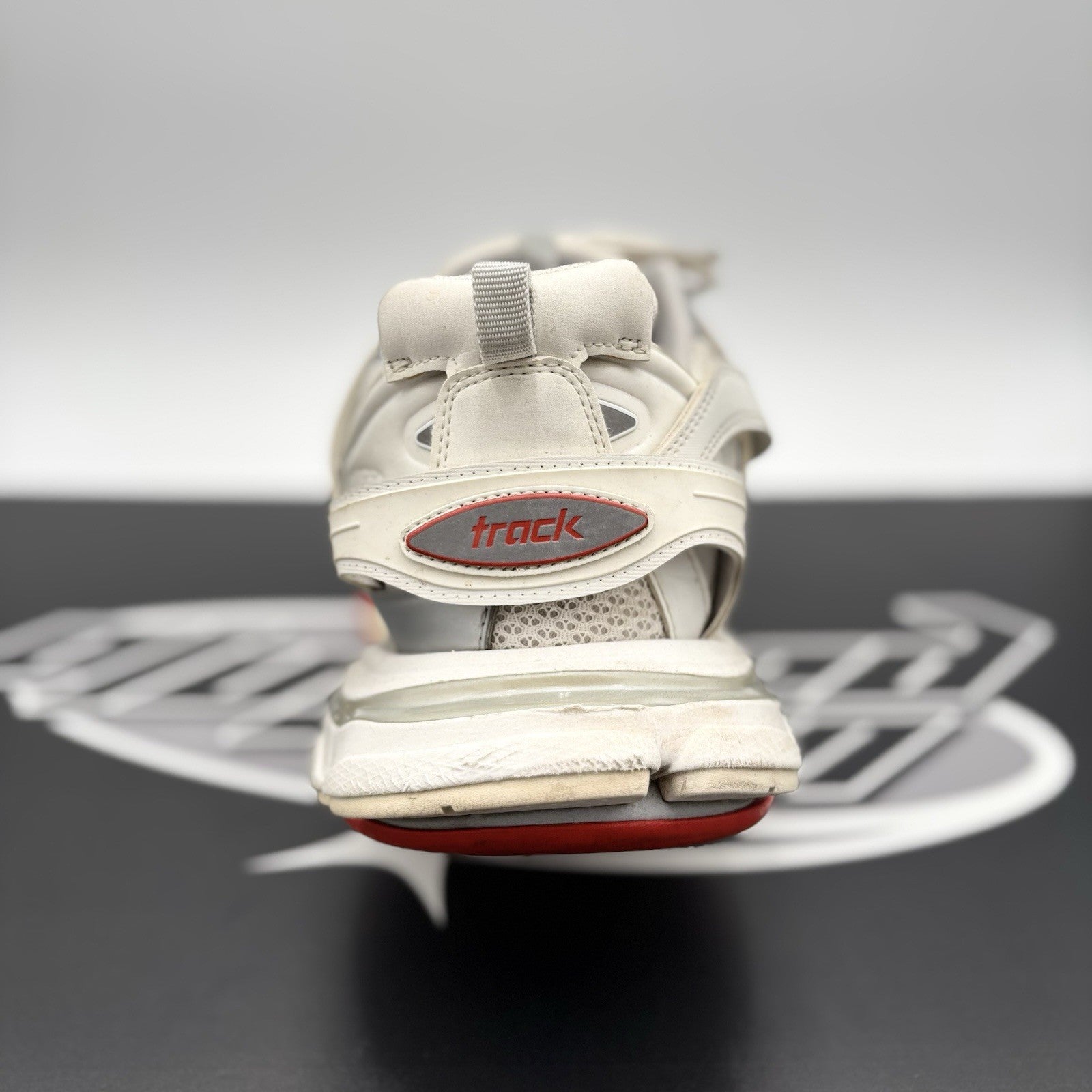 Size 46 (13 US) - Balenciaga Track Sneaker ' White Red ' | GOOD CONDITION!