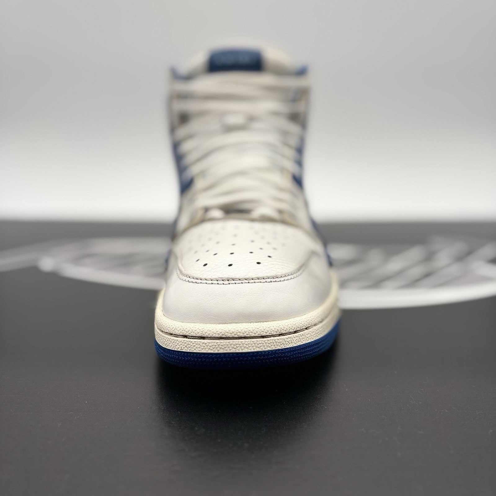 Size 43 (10 US) Amiri Skel High Top ' White Blue ' | GOOD CONDITION!