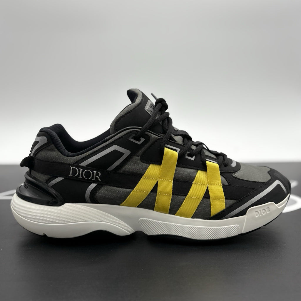 Size 43 (10 US) - Dior B24 Runtek ' Black Yellow ' | EXCELLENT CONDITION!
