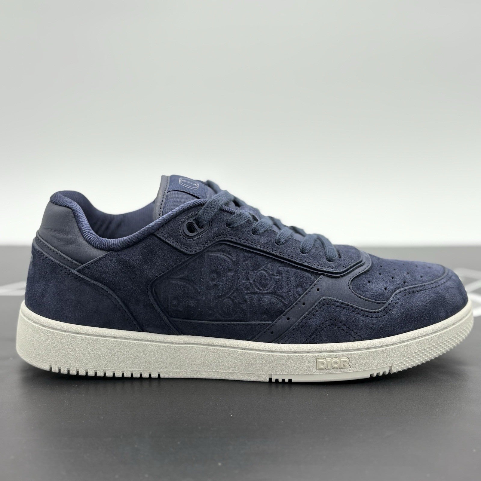 Size 44 (11 US) - Dior B27 Low ' Navy Blue Suede ' | ONLY WORN ONCE!