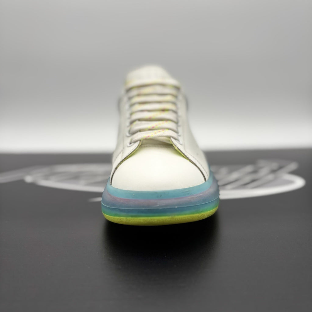 Size 42 (9 US) Alexander McQueen ' Transparent Sole/White Iridescent '