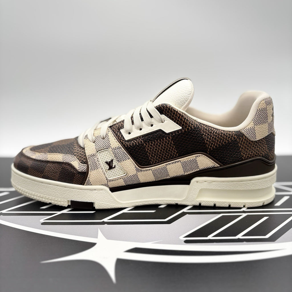Size 9 LV (10-10.5 US) - Louis Vuitton Trainer ' Monogram Brown Ebene ' | GREAT!
