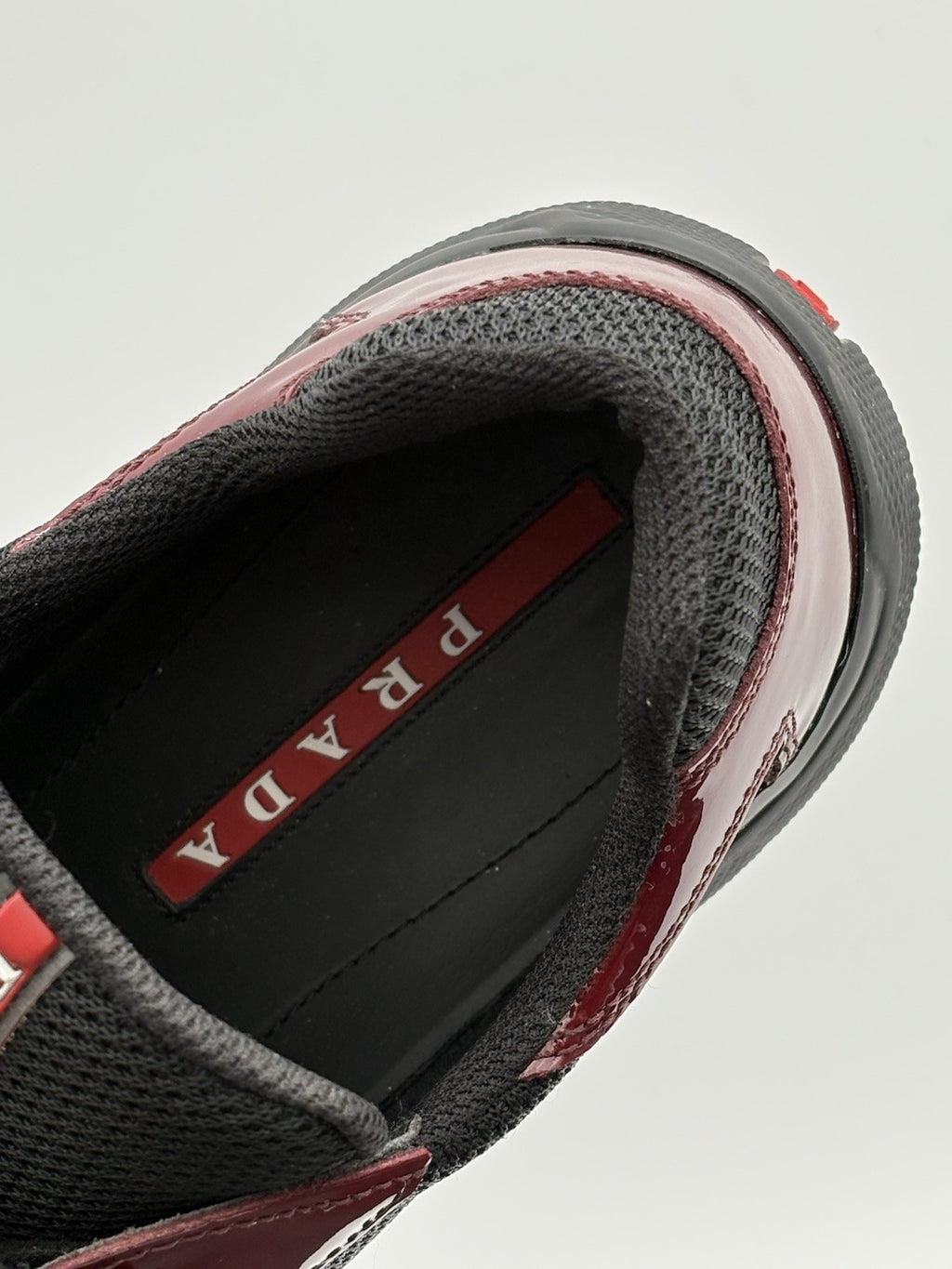 Size 7 UK (8 US) - Prada Americas Cup ' Maroon Black ' | SUPER CLEAN!