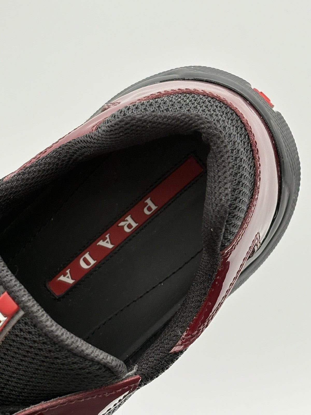 Size 7 UK (8 US) - Prada Americas Cup ' Maroon Black ' | SUPER CLEAN!