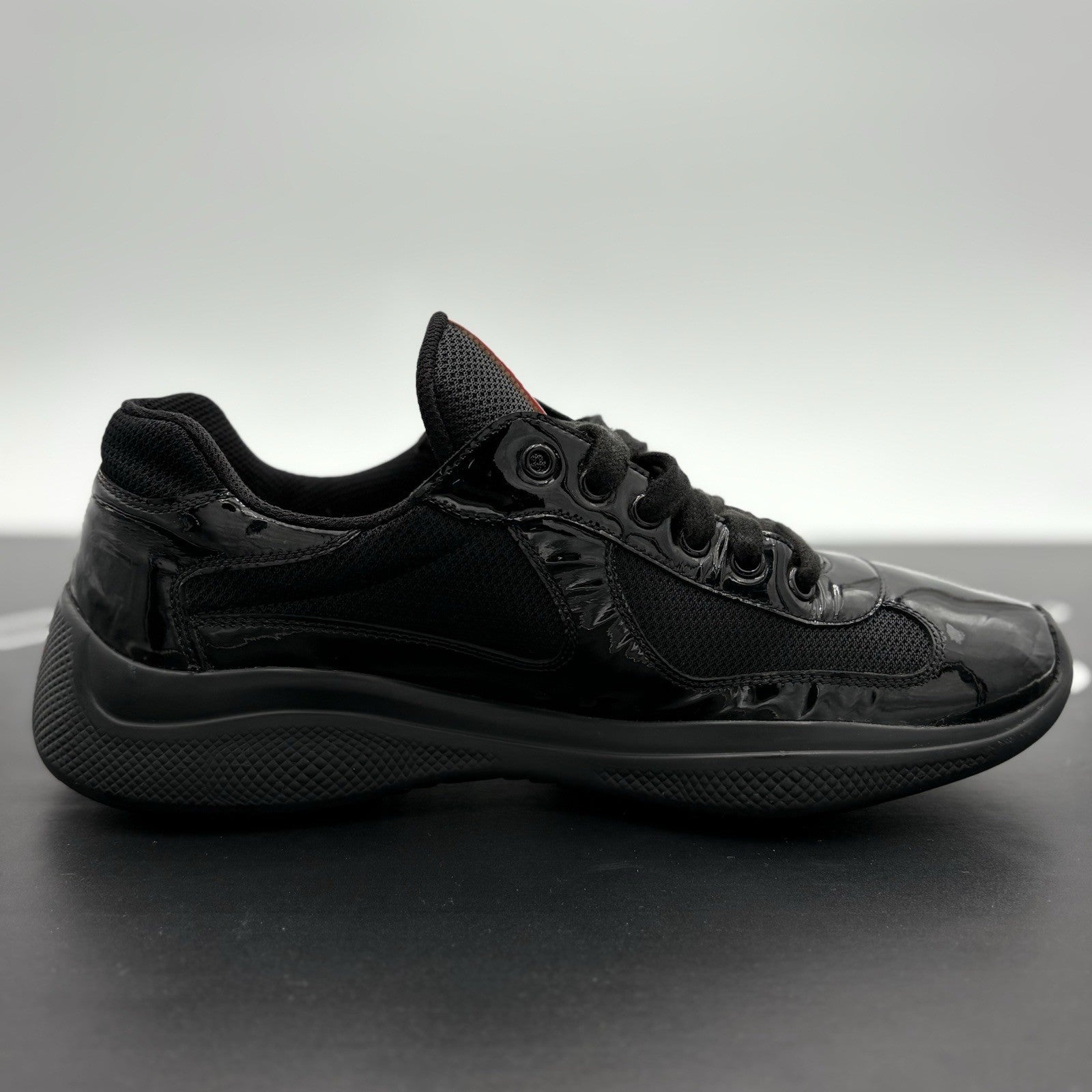 Size 7 UK (8 US) Prada Americas Cup ' Black ' | GOOD CONDITION!
