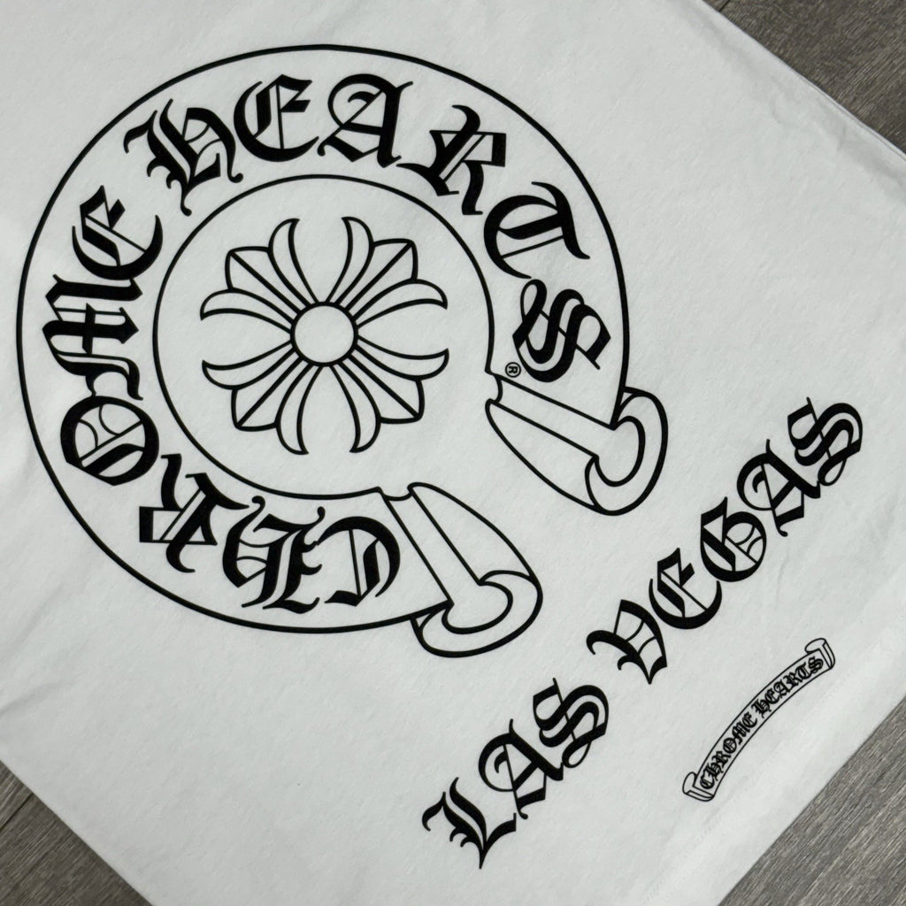 Size M - Chrome Hearts Las Vegas Horseshoe Logo T-Shirt ' White ' | BRAND NEW
