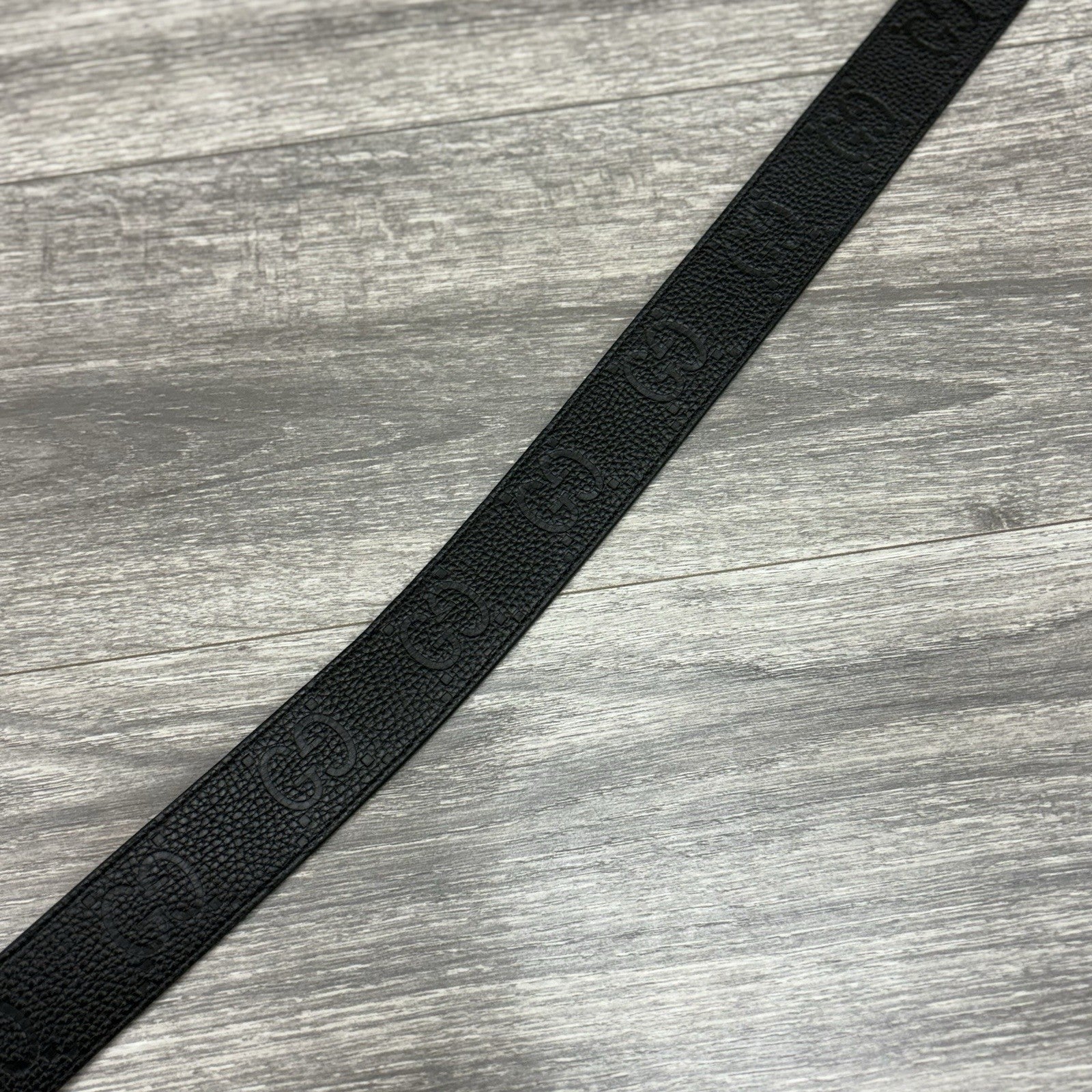 Gucci Belt GG Leather Interlocking Buckle ' Black ' | SUPER CLEAN!