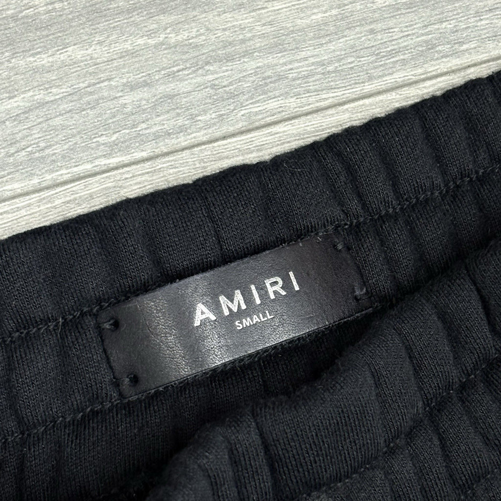 Size Small - Amiri Core Logo Paint Drip Sweatpants ' Black ' | SUPER CLEAN!