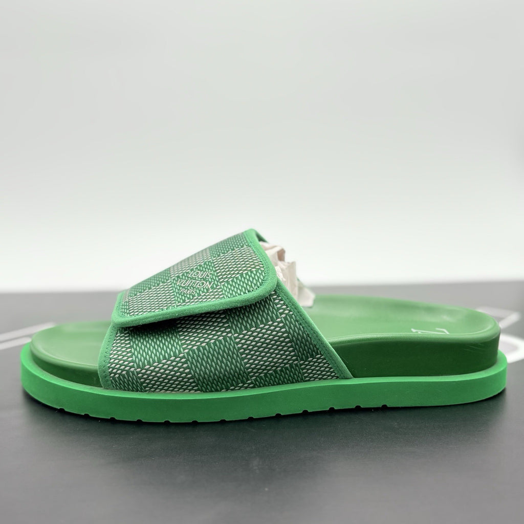 Size 10 LV (11-11.5 US) Louis Vuitton Leather Sandals ' Miami Mule ' | GREAT!