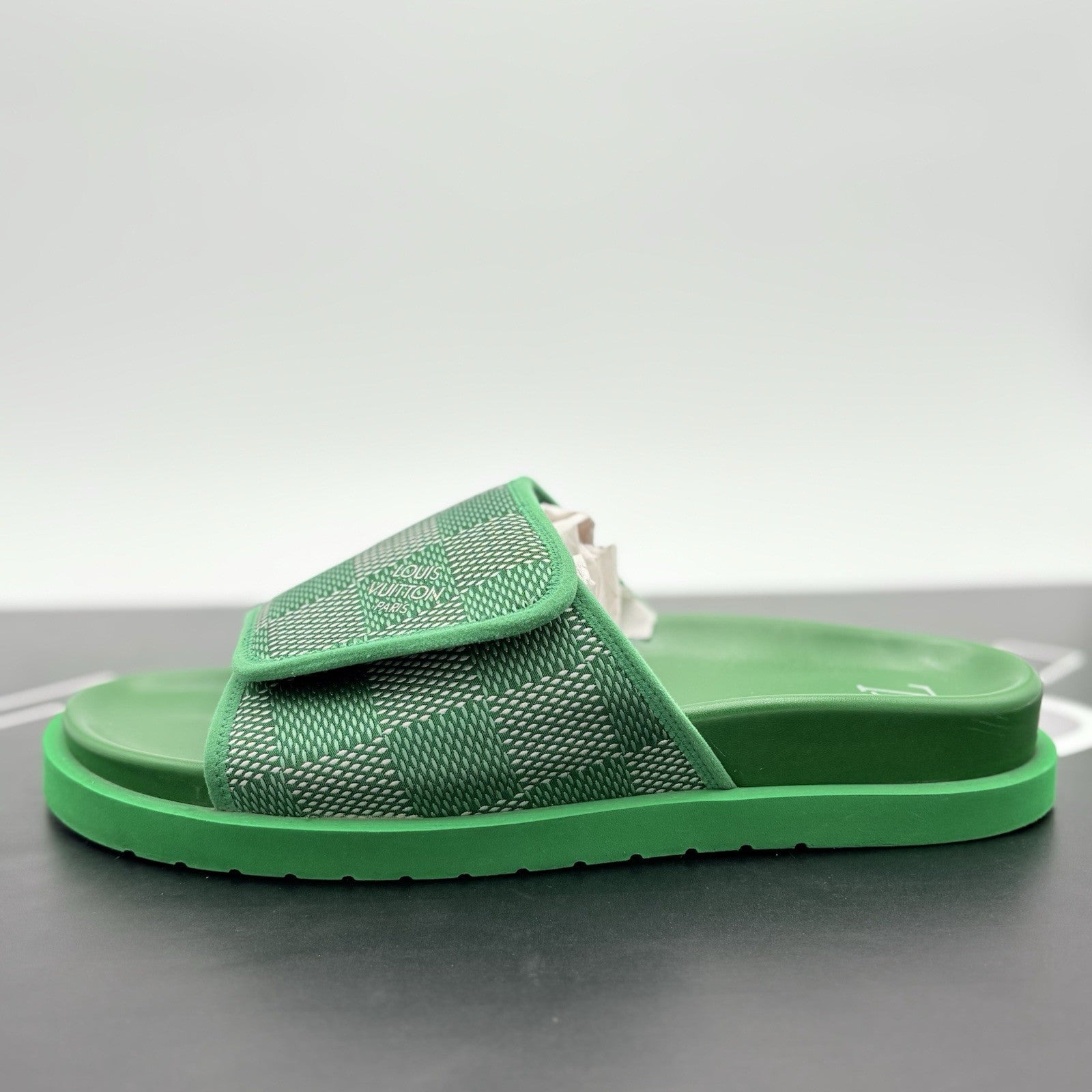 Size 10 LV (11-11.5 US) Louis Vuitton Leather Sandals ' Miami Mule ' | GREAT!