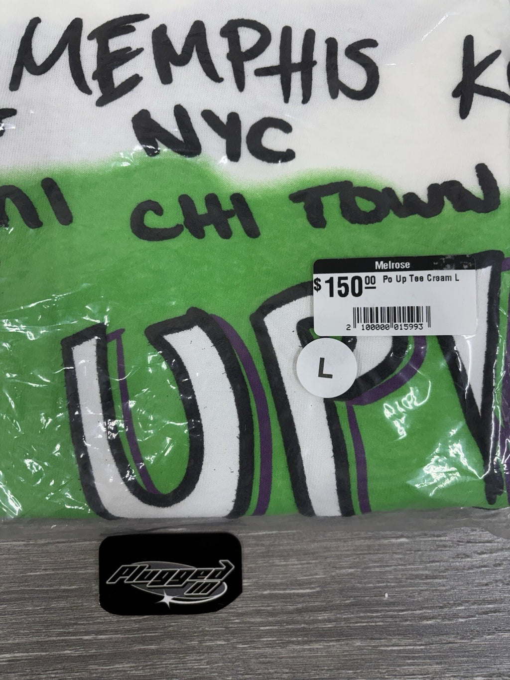 Size L - Awful Lot Of Cough Syrup Po’ Up! Shirt ‘ Cream ‘ | BRAND NEW!