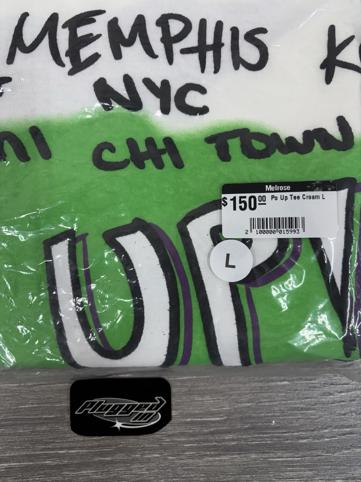 Size L - Awful Lot Of Cough Syrup Po’ Up! Shirt ‘ Cream ‘ | BRAND NEW!