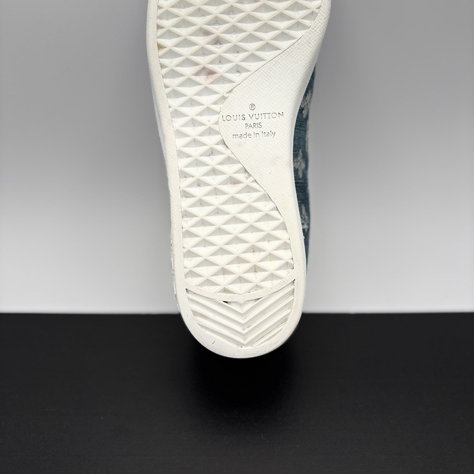 Size 11 LV (12-12.5 US) - Louis Vuitton Luxembourg ‘ Denim Monogram ‘ | GOOD!
